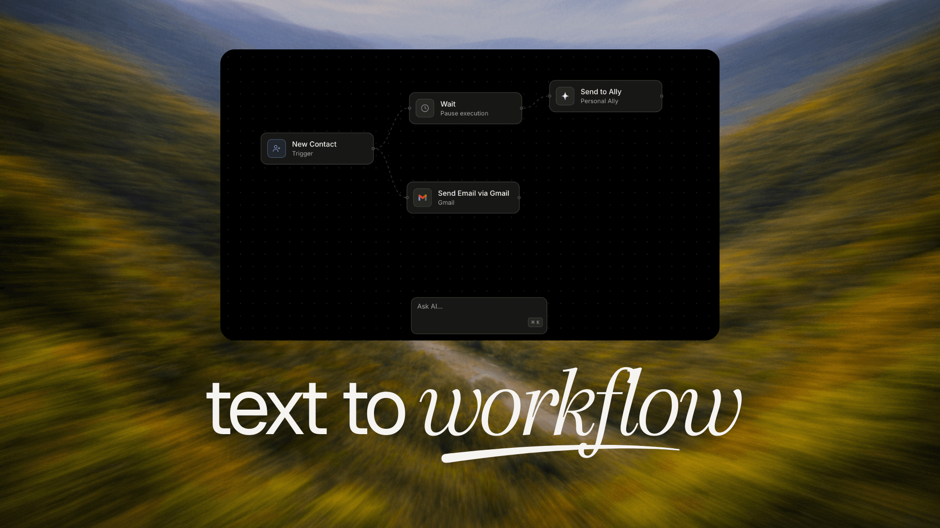 Text-to-Workflow