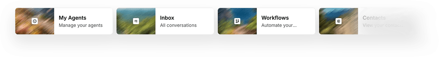 Dashboard carousel panel